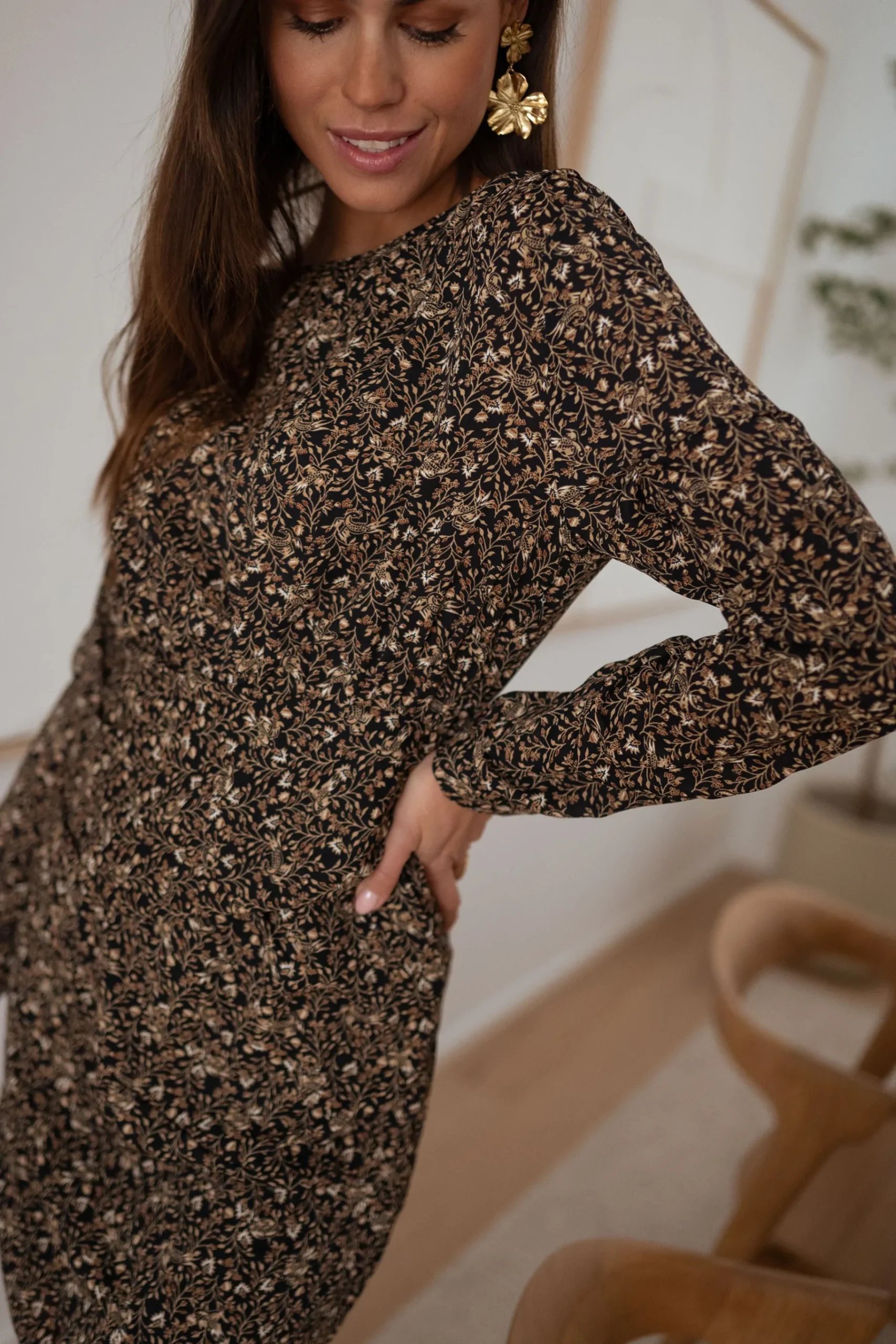 Robes-EASY-CLOTHES Robe Herby - à fleursEasy Clothes À fleurs