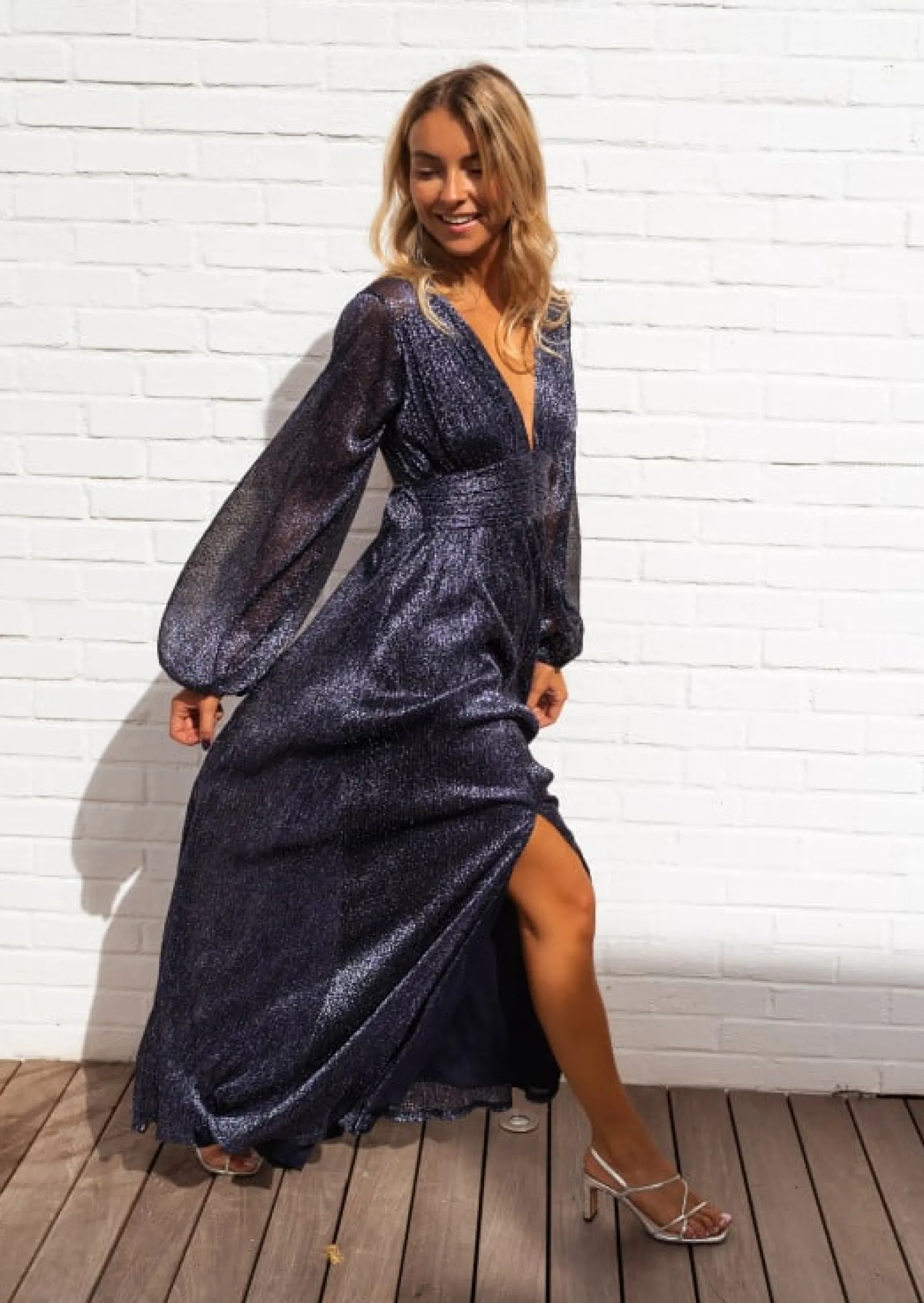 Robes-EASY-CLOTHES Robe Imane - Bleu Marine - Creation Easy Clothes Bleu marine