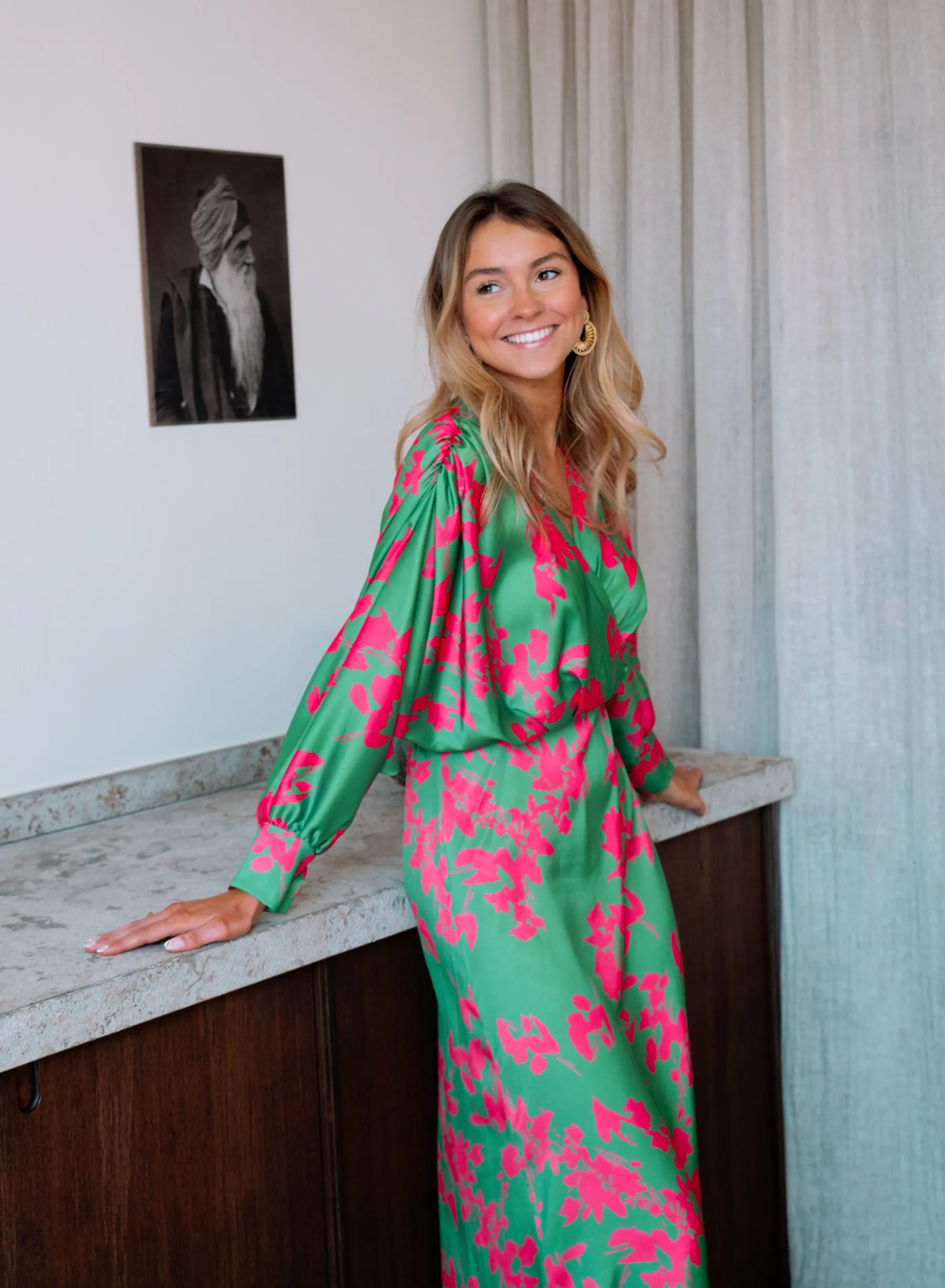 Robes-EASY-CLOTHES Robe Keeper - verte et roseEasy Clothes Verte et rose