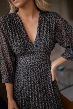 Robes-EASY-CLOTHES Robe Kiraz - léopardEasy Clothes Léopard       