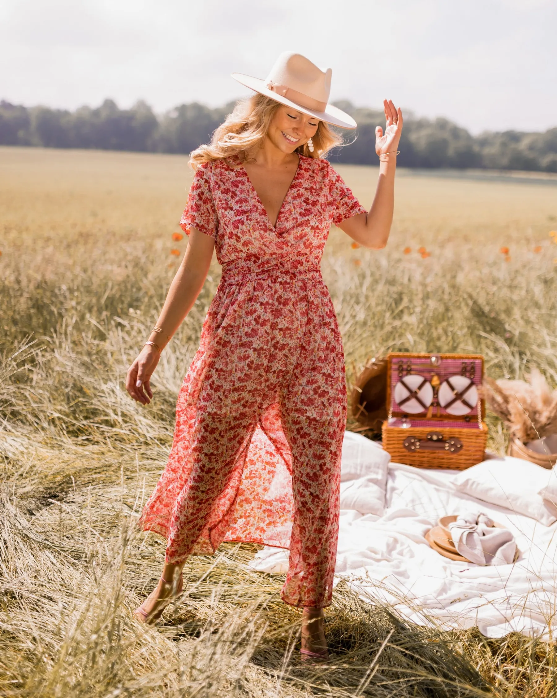 Robes-EASY-CLOTHES Robe Lilou - à fleursEasy Clothes À fleurs