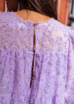 Robes-EASY-CLOTHES Robe Lomane lilas | Robe courte ample | Prêt-à-porter en ligne | Easy Clothes Lilas       