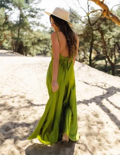 Robes-EASY-CLOTHES Robe longue Bali - verteEasy Clothes Verte       