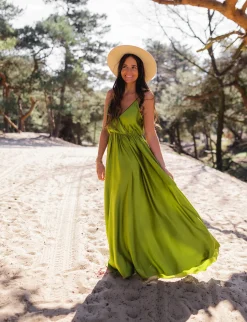 Robes-EASY-CLOTHES Robe longue Bali - verteEasy Clothes Verte       