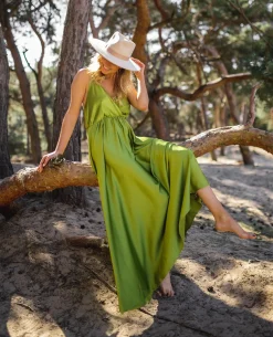 Robes-EASY-CLOTHES Robe longue Bali - verteEasy Clothes Verte       
