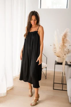 Robes-EASY-CLOTHES Robe longue Mila - noireEasy Clothes Noire