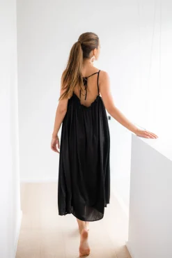 Robes-EASY-CLOTHES Robe longue Mila - noireEasy Clothes Noire