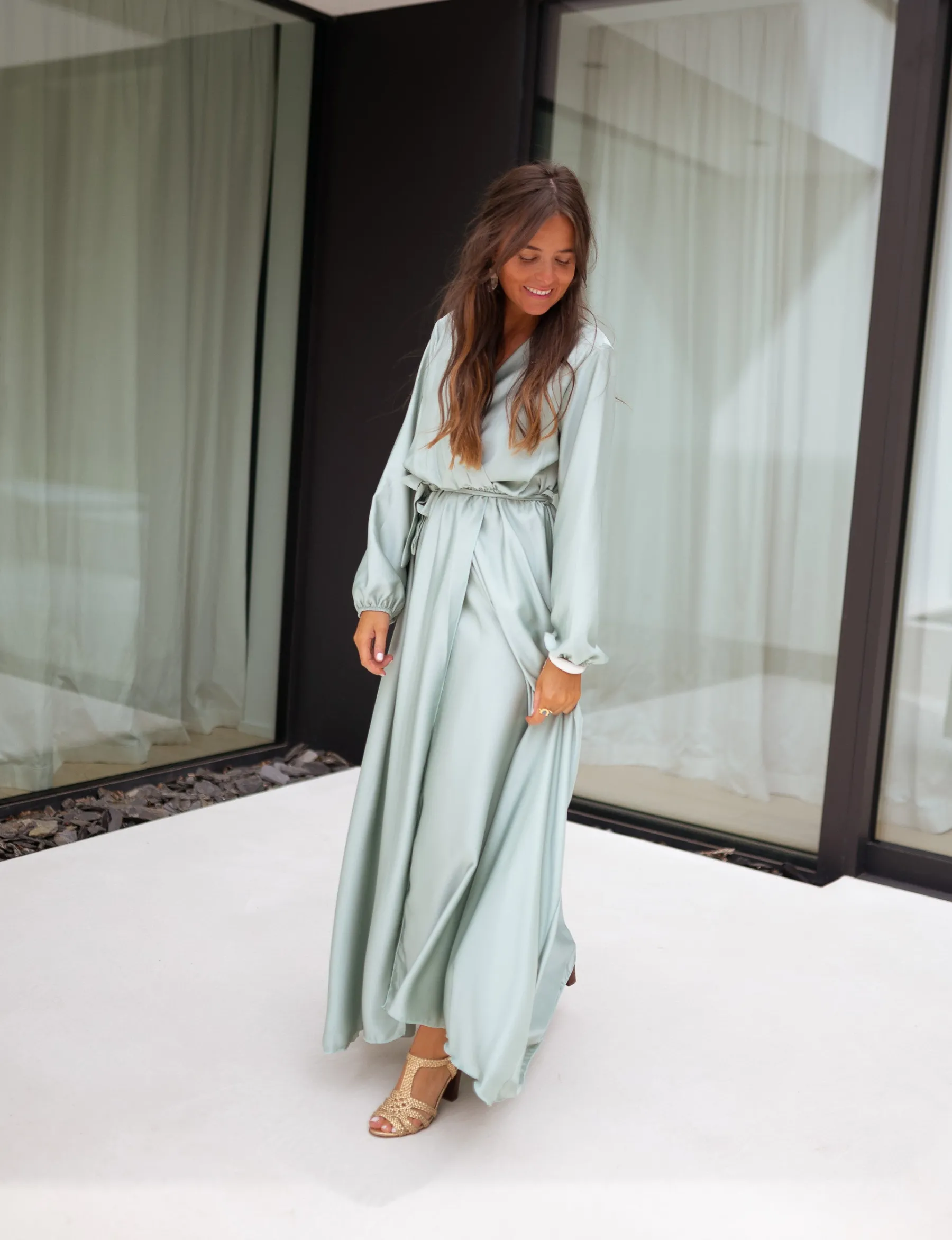 Robes-EASY-CLOTHES Robe Margot - vert d’eauEasy Clothes Vert d’eau