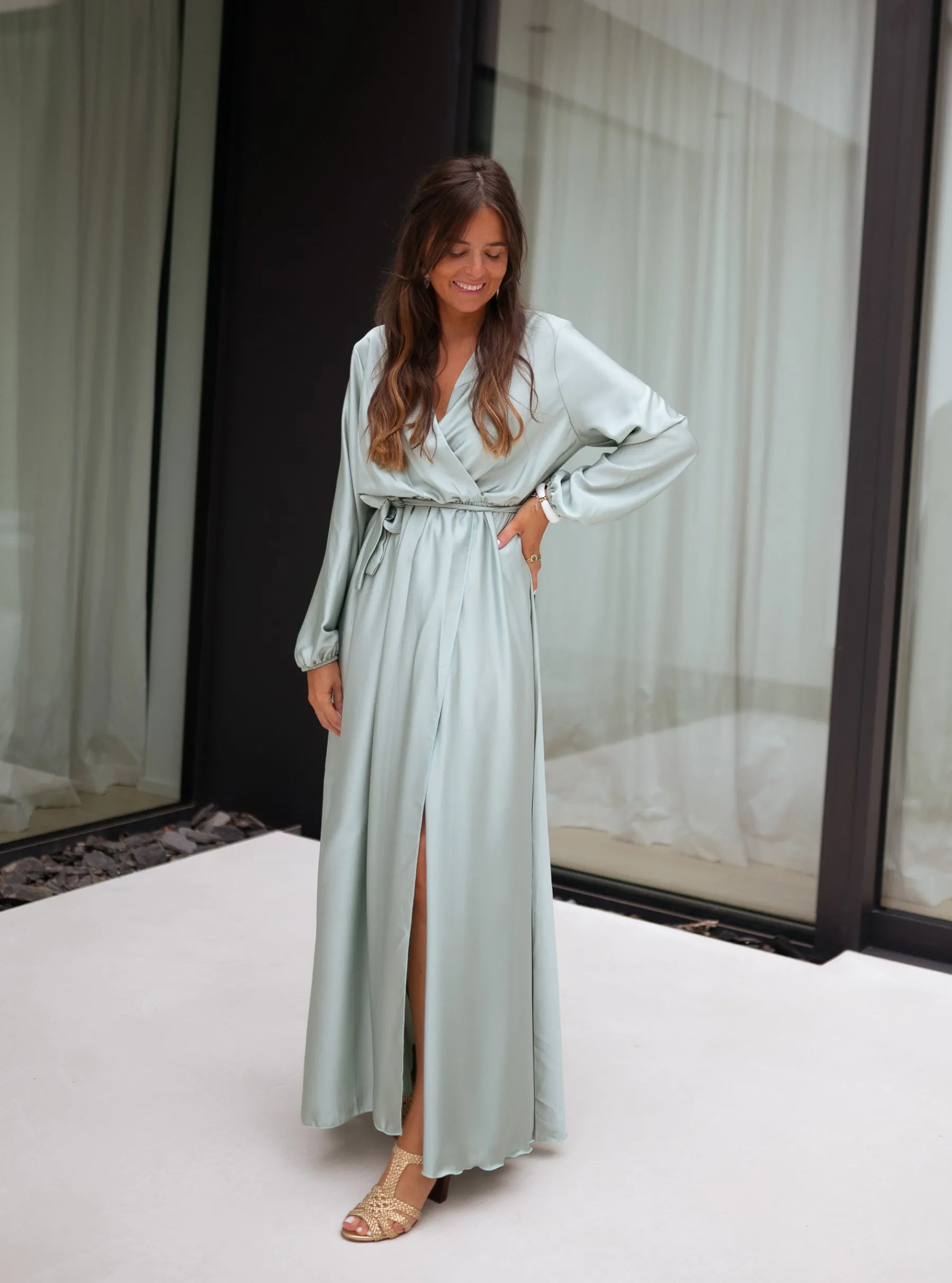 Robes-EASY-CLOTHES Robe Margot - vert d’eauEasy Clothes Vert d’eau