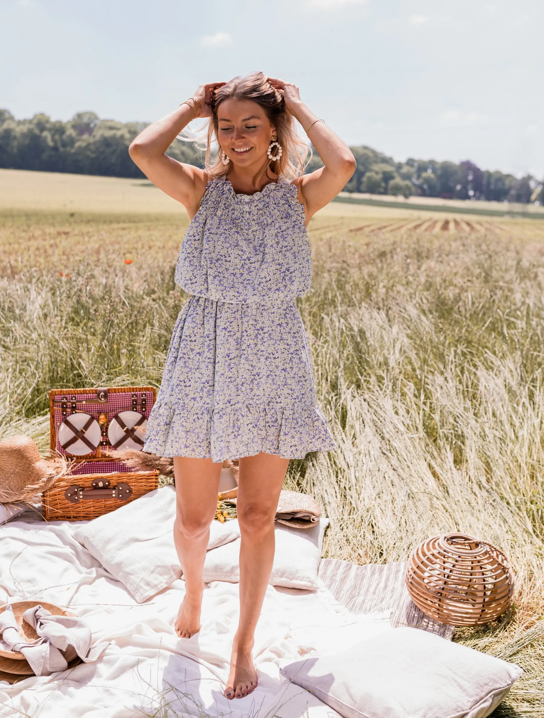 Robes-EASY-CLOTHES Robe Monya - à fleursEasy Clothes À fleurs