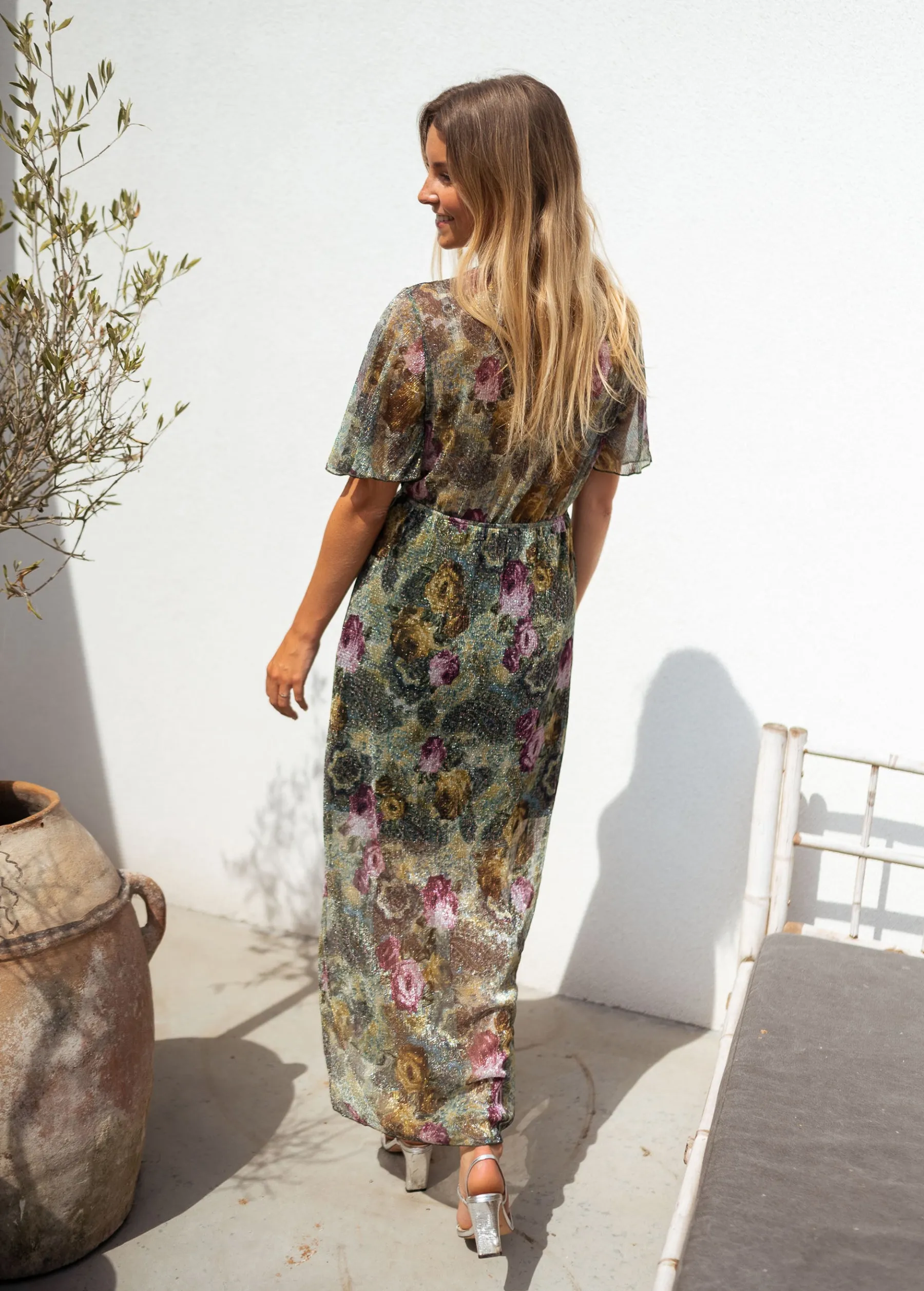 Robes-EASY-CLOTHES Robe Nice - à fleursEasy Clothes À fleurs