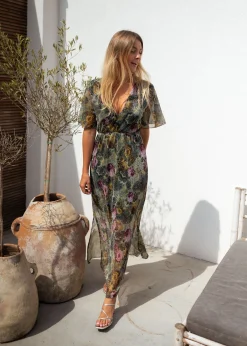 Robes-EASY-CLOTHES Robe Nice - à fleursEasy Clothes À fleurs