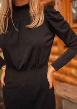 Robes-EASY-CLOTHES Robe Noire - Marcela - Dos OuvertEasy Clothes Noire       