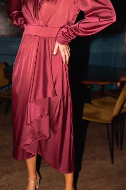 Robes-EASY-CLOTHES Robe Norea - bordeauxEasy Clothes Bordeaux       