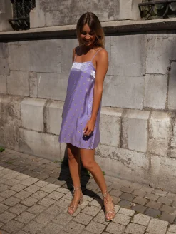 Robes-EASY-CLOTHES Robe Pénélope - mauveEasy Clothes Mauve       