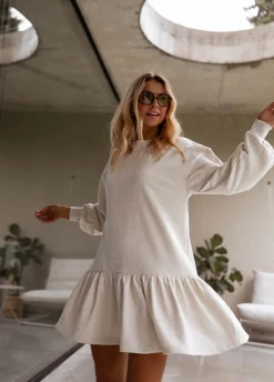 Robes-EASY-CLOTHES Robe pull Bertina grise | Robe pull ample | Prêt-à-porter en ligne | Easy Clothes Grise       