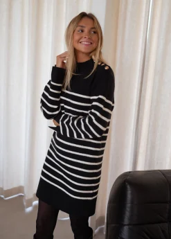 Robes-EASY-CLOTHES Robe pull Manon - à lignesEasy Clothes À lignes       