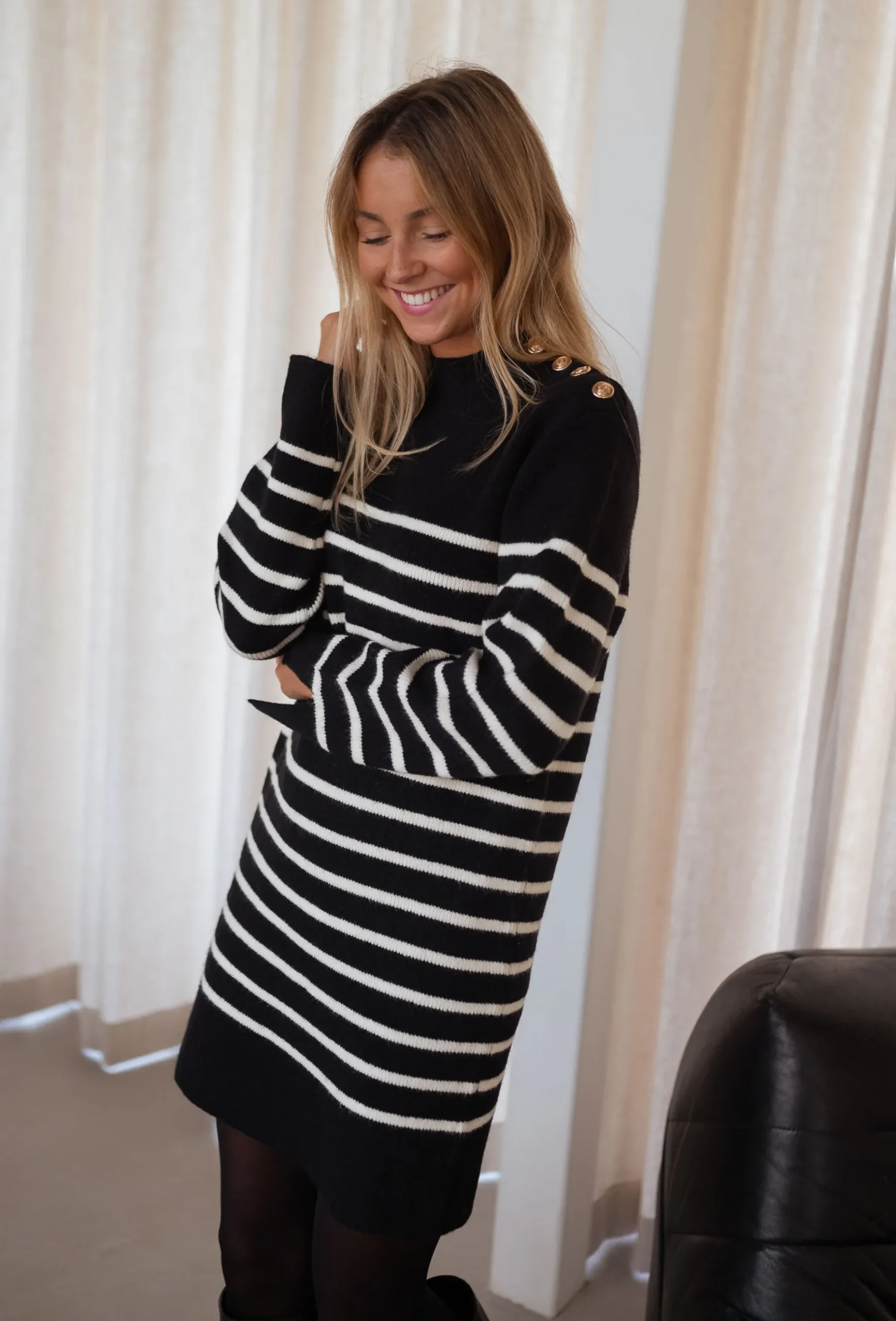 Robes-EASY-CLOTHES Robe pull Manon - à lignesEasy Clothes À lignes