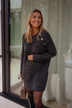 Robes-EASY-CLOTHES Robe pull Nesra - griseEasy Clothes Grise       