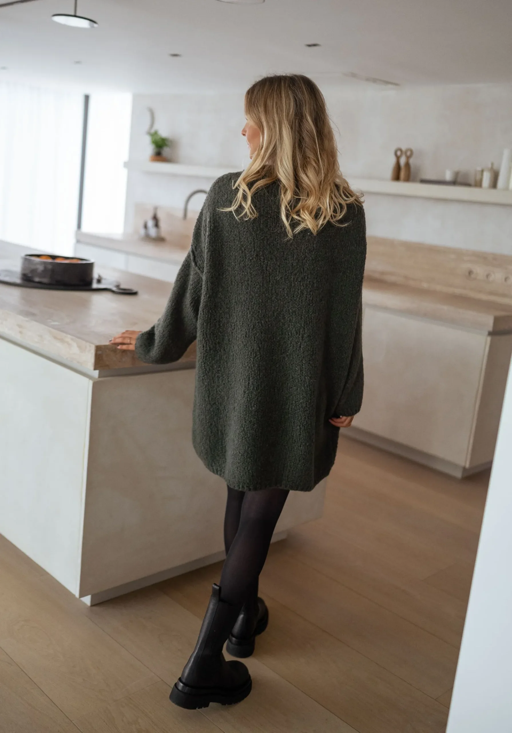 Robes-EASY-CLOTHES Robe pull Noren - kakiEasy Clothes Kaki