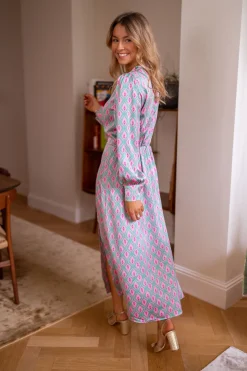 Robes-EASY-CLOTHES Robe Siam longue - à motifsEasy Clothes À motifs       