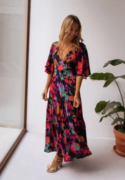 Robes-EASY-CLOTHES Robe Tilda - noire à motifsEasy Clothes Noire à motifs       