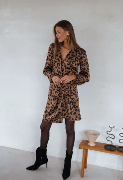 Robes-EASY-CLOTHES Robe Vérone CREATION - léopardEasy Clothes Léopard       