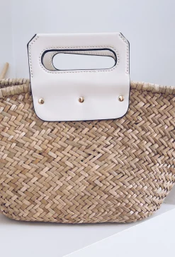 Sacs & Pochettes-EASY-CLOTHES Sac Brad - en osier écruEasy Clothes En osier écru