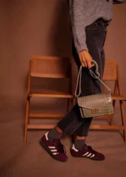 Sacs & Pochettes-EASY-CLOTHES Sac Jaap - Kaki - En Cuir - Sangle AjustableEasy Clothes Kaki       