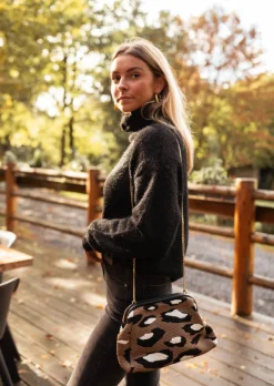 Sacs & Pochettes-EASY-CLOTHES Sac Lizea - Léopard - Accessoires Easy Clothes Léopard       