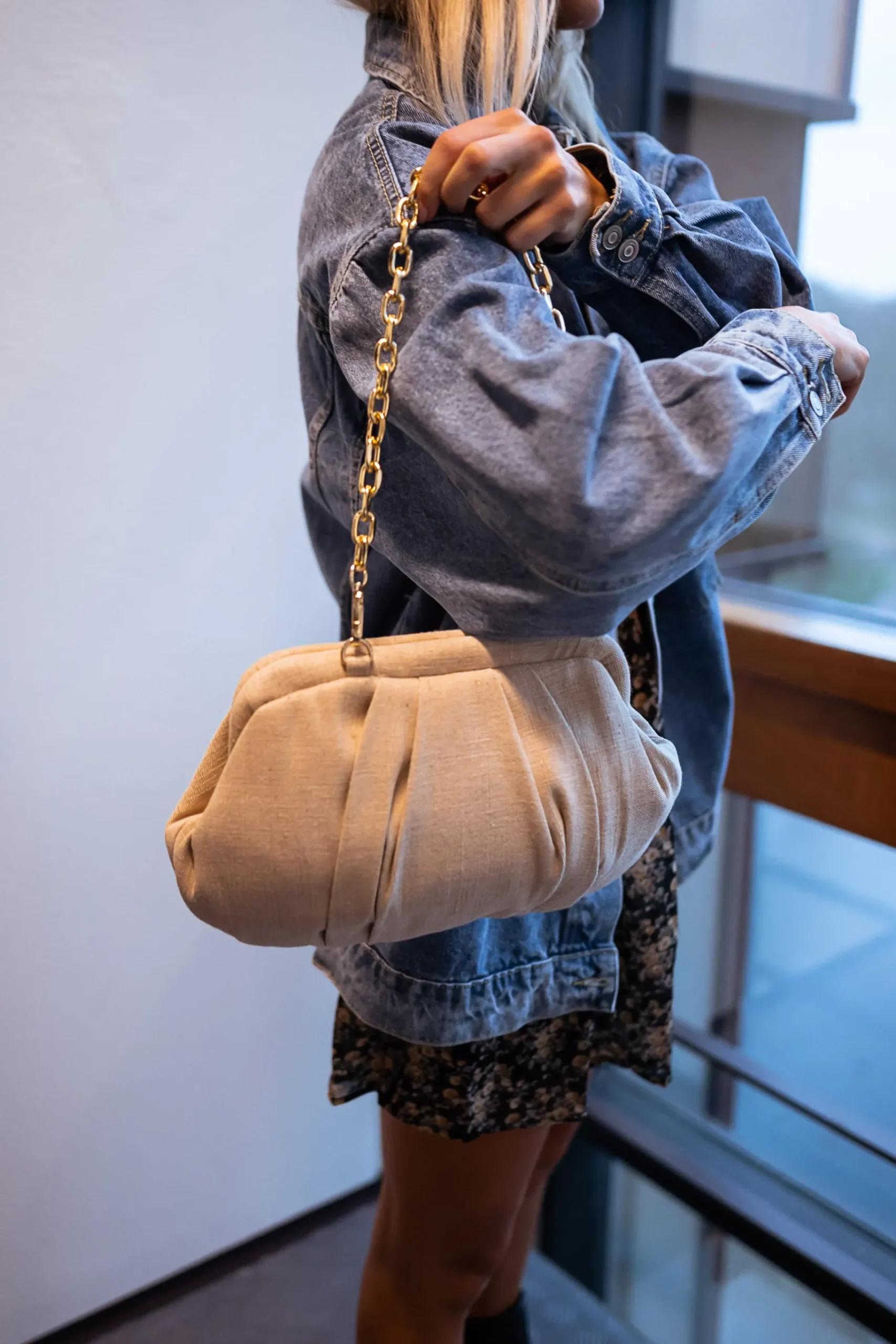 Sacs & Pochettes-EASY-CLOTHES Sac Nika - Beige - En linEasy Clothes En lin beige