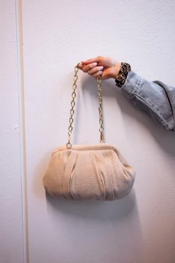 Sacs & Pochettes-EASY-CLOTHES Sac Nika - Beige - En linEasy Clothes En lin beige
