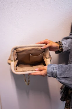 Sacs & Pochettes-EASY-CLOTHES Sac Nika - Beige - En linEasy Clothes En lin beige