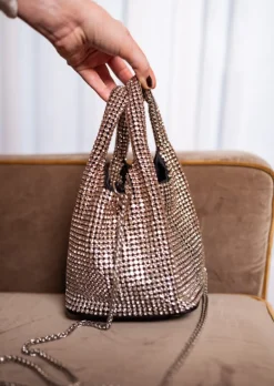 Sacs & Pochettes-EASY-CLOTHES Sac Strass Doré - Holy - Nos AccessoiresEasy Clothes Doré       