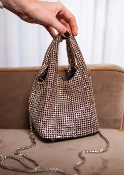 Sacs & Pochettes-EASY-CLOTHES Sac Strass Doré - Holy - Nos AccessoiresEasy Clothes Doré       