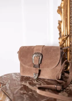 Sacs & Pochettes-EASY-CLOTHES Sac Taupe - Tiega - Made in ItalyEasy Clothes Taupe       