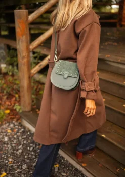 Sacs & Pochettes-EASY-CLOTHES Sac Willow - Kaki - Cuir & DaimEasy Clothes Kaki       