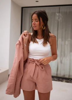 Jupes & Shorts-EASY-CLOTHES Short Arly - roseEasy Clothes Rose       