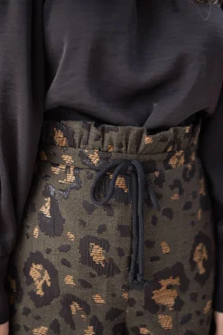 Jupes & Shorts-EASY-CLOTHES Short Ayrton CREATION - léopard kakiEasy Clothes Léopard kaki       