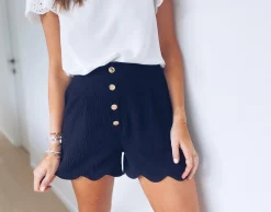 Jupes & Shorts-EASY-CLOTHES Short Christie - noirEasy Clothes Noir
