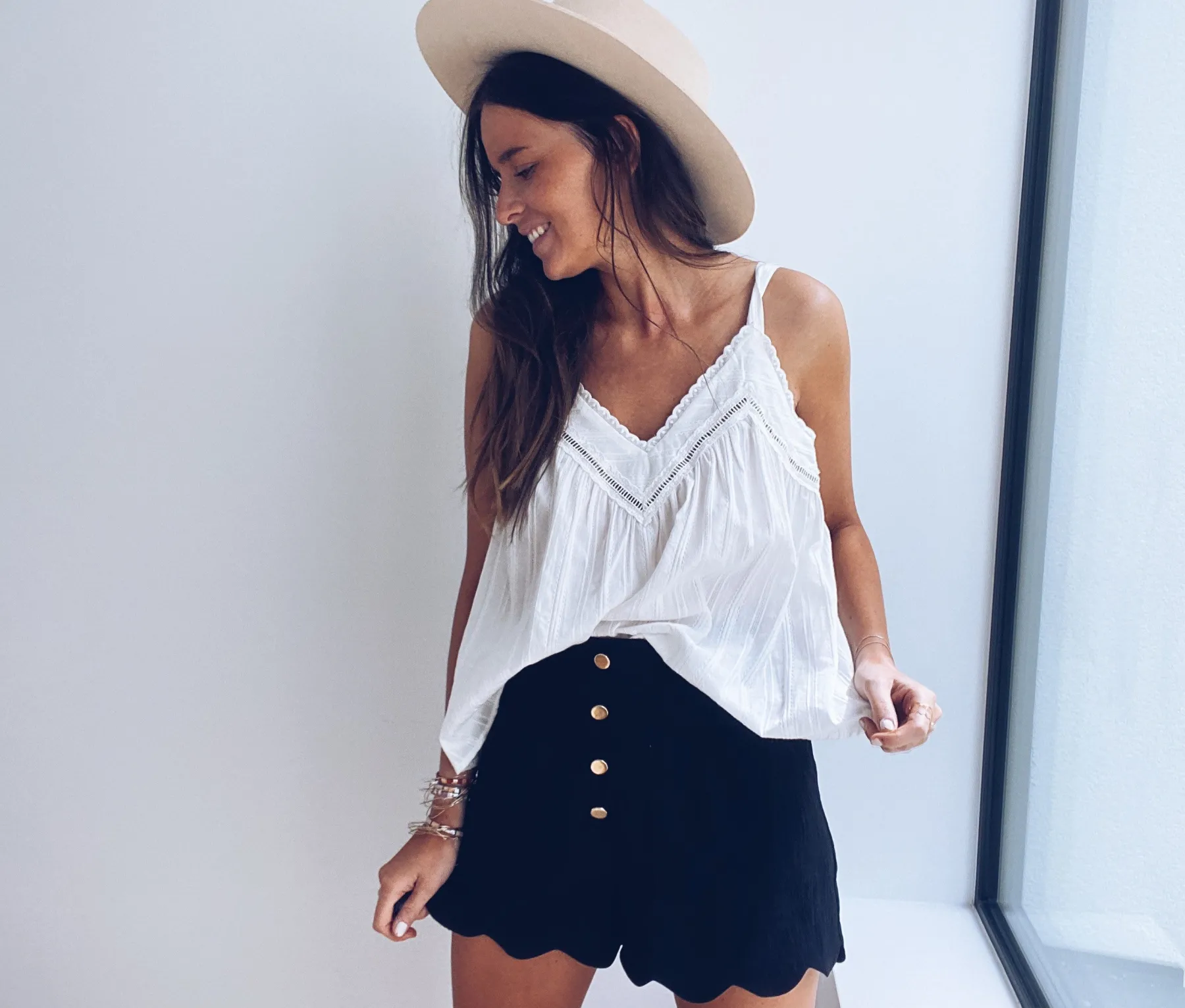 Jupes & Shorts-EASY-CLOTHES Short Christie - noirEasy Clothes Noir