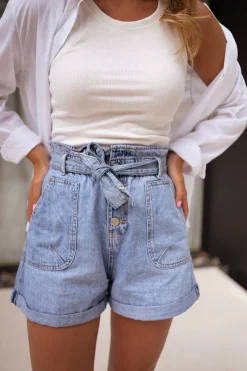 Jupes & Shorts-EASY-CLOTHES Short Dani - en jeansEasy Clothes En jeans       