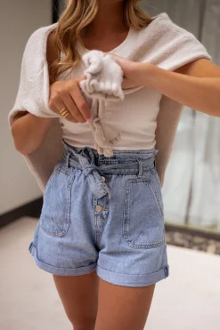 Jupes & Shorts-EASY-CLOTHES Short Dani - en jeansEasy Clothes En jeans       