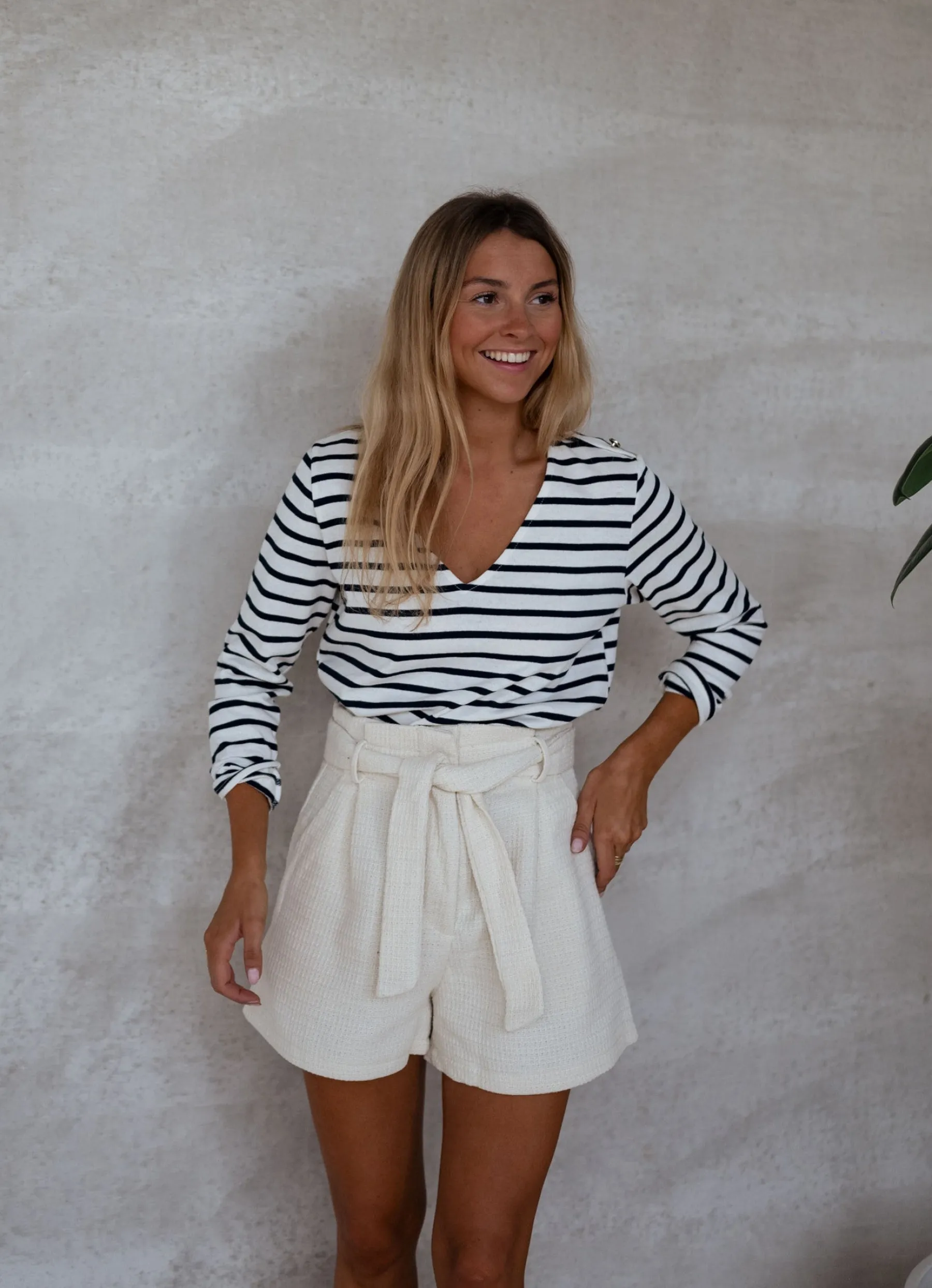 Jupes & Shorts-EASY-CLOTHES Short Gaspard - écruEasy Clothes Écru