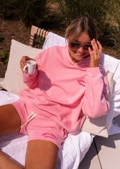 Jupes & Shorts-EASY-CLOTHES Short Santa Monica rose | Short de jogging | Prêt-à-porter en ligne | Easy Clothes Rose       