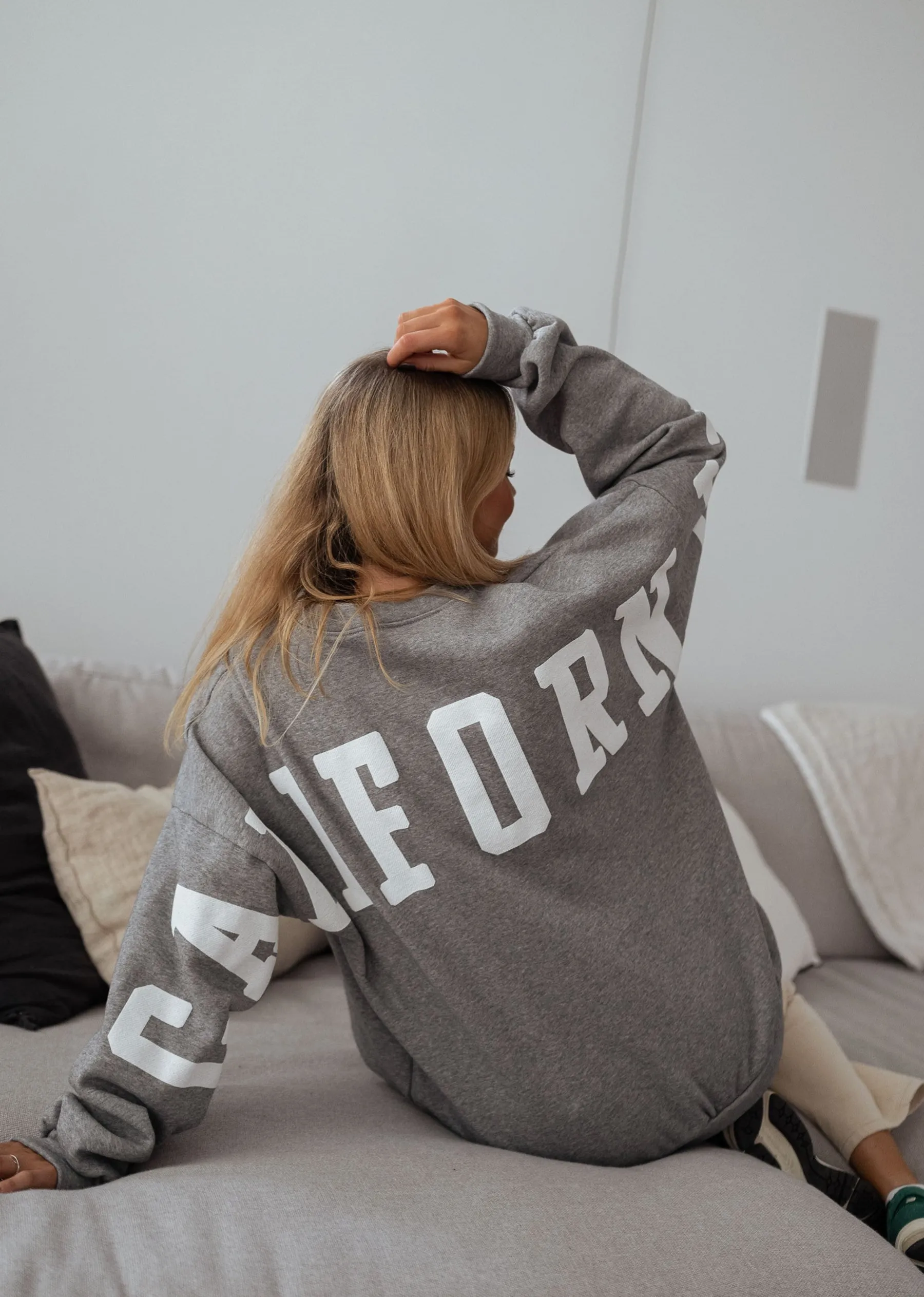 Pulls & Gilets-EASY-CLOTHES Sweat California - grisEasy Clothes Gris