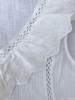 Tops & T-shirts-EASY-CLOTHES Top Beatrice - blancEasy Clothes Blanc       
