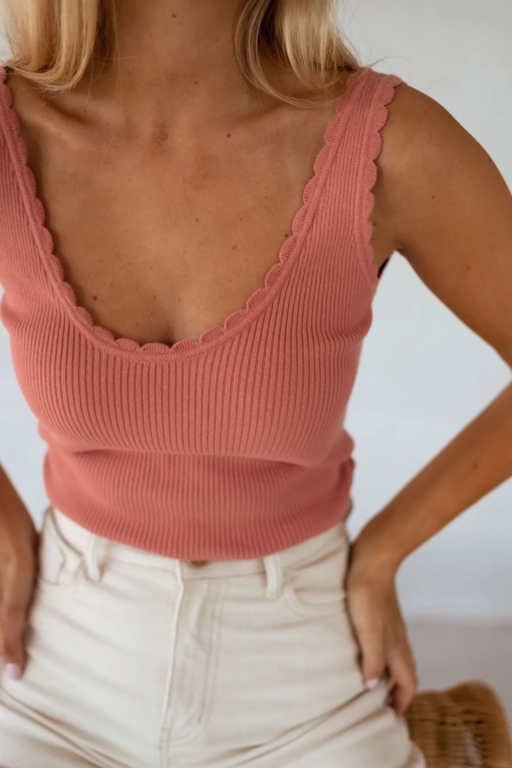 Tops & T-shirts-EASY-CLOTHES Top Bella - terracottaEasy Clothes Terracotta