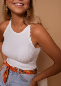 Tops & T-shirts-EASY-CLOTHES Top Blaes Écru | Vêtements Femme | Easy Clothes Écru       