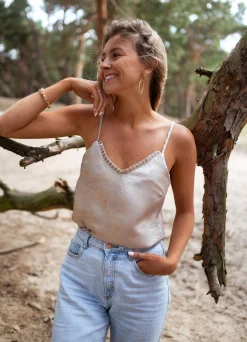 Tops & T-shirts-EASY-CLOTHES Top Calum - doréEasy Clothes Doré       